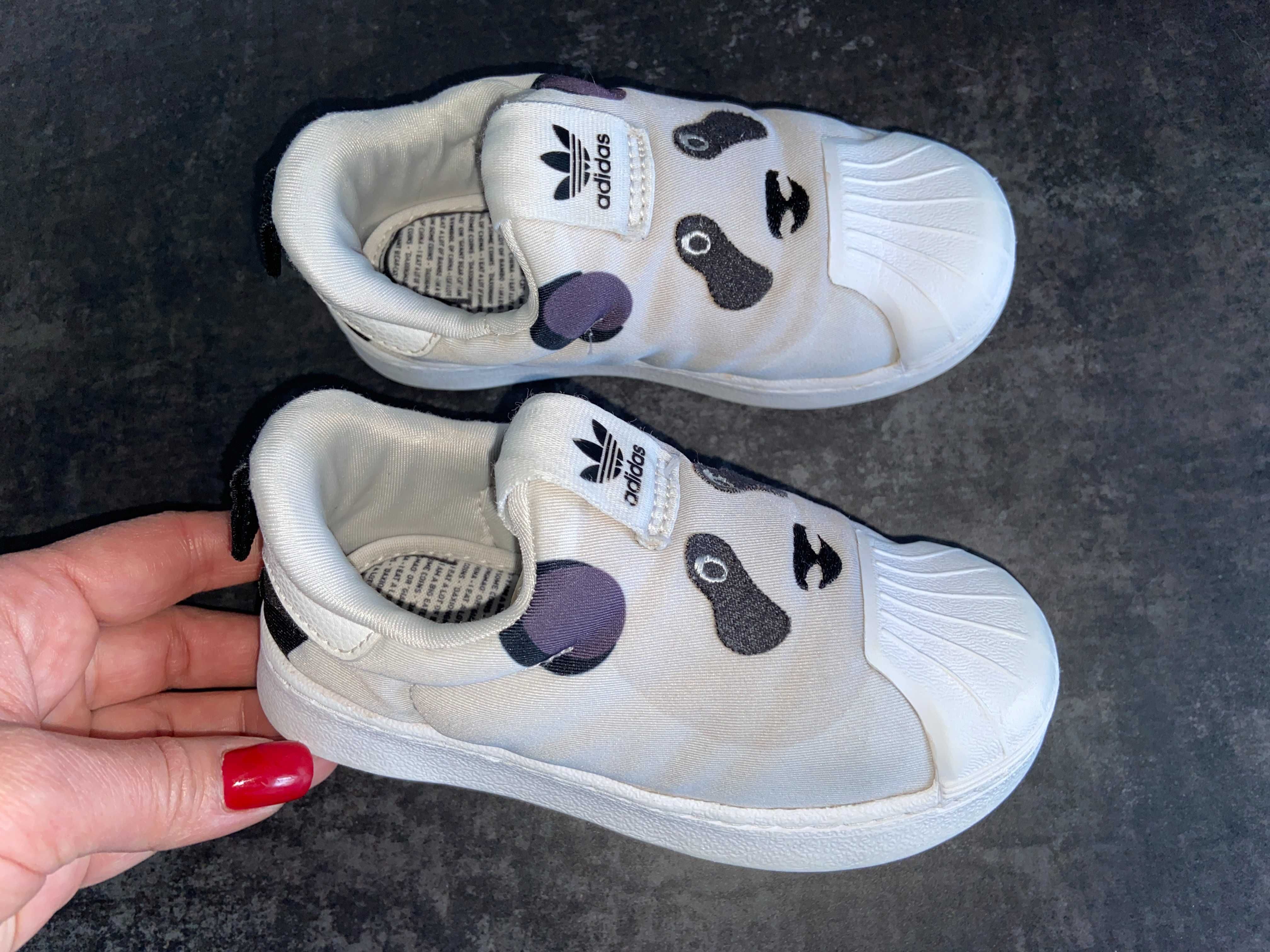 Кросівки, сліпони Adidas Superstar 360 Panda оригінал р-р 24 уст 15 см
