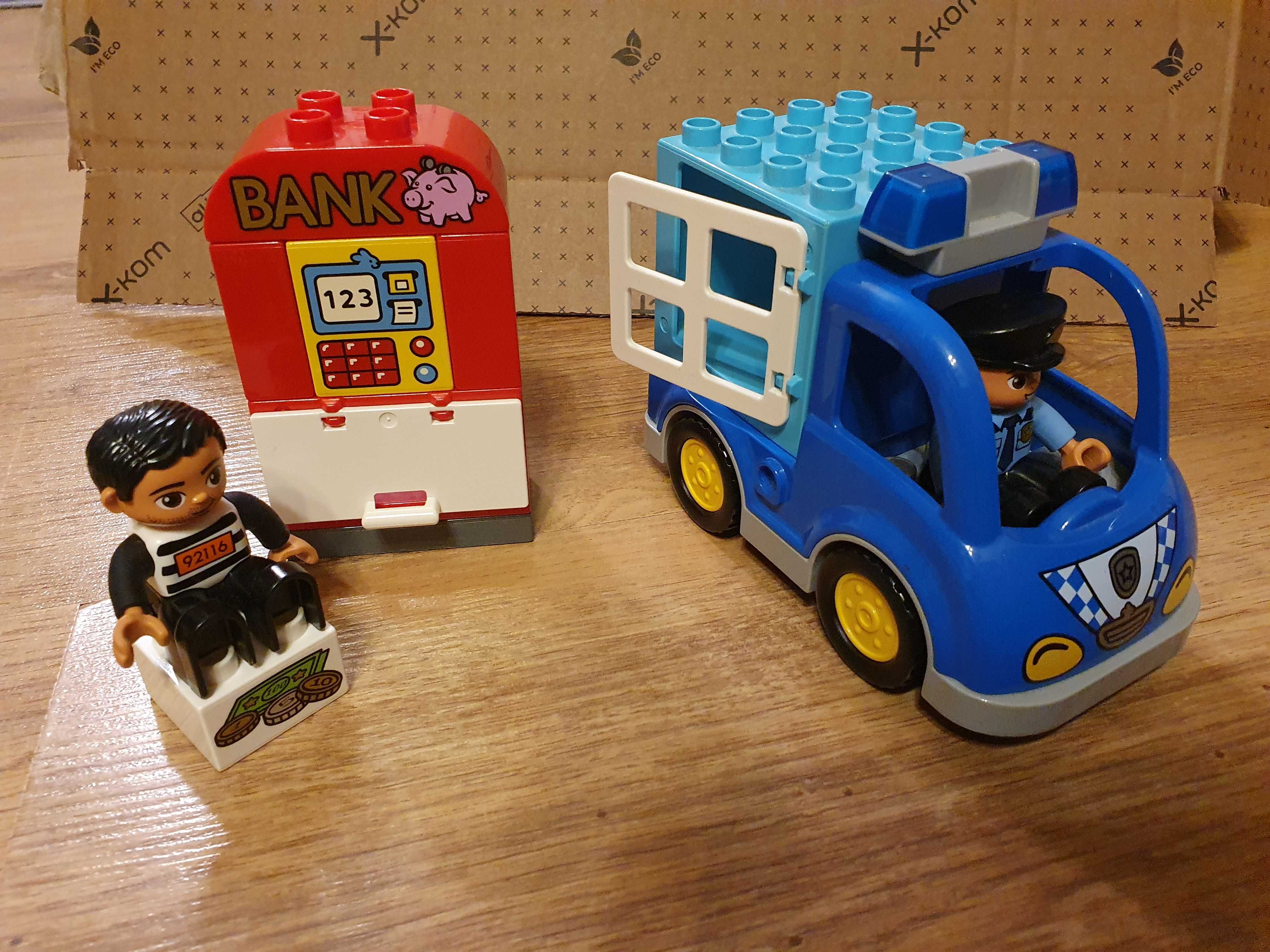 LEGO Duplo 10809, policja, bank, złodziej, radiowóz