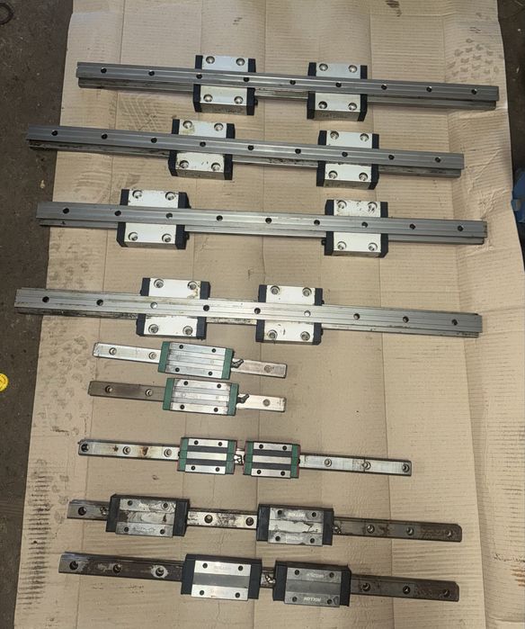 Prowadnice z wózkami