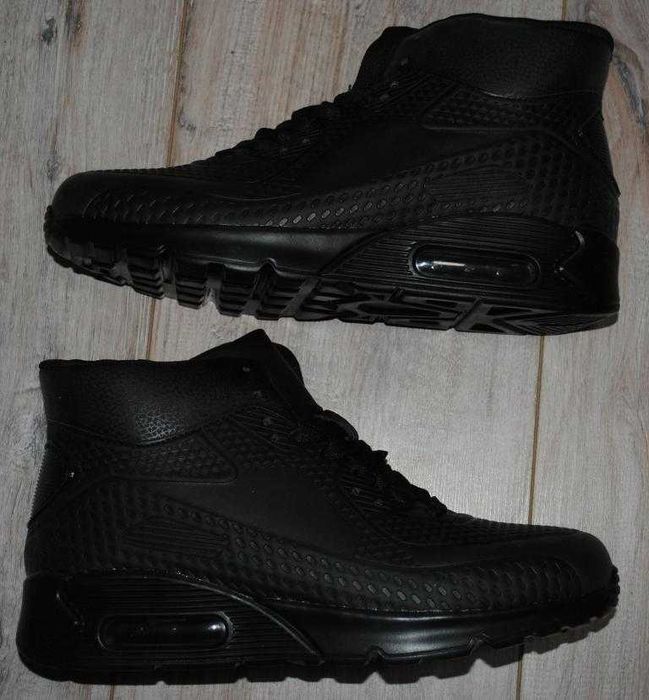 Демісезонні високі кросівки хайтопи еко шкіра унісекс 39 р. 25,5 см .