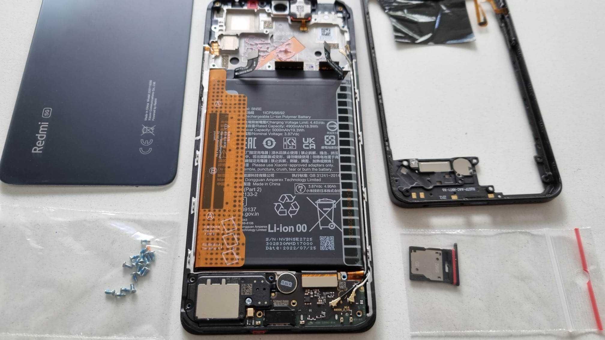 Xiaomi Redmi Note 11 PRO 5G części LCD Bateria Aparat korpus ramka