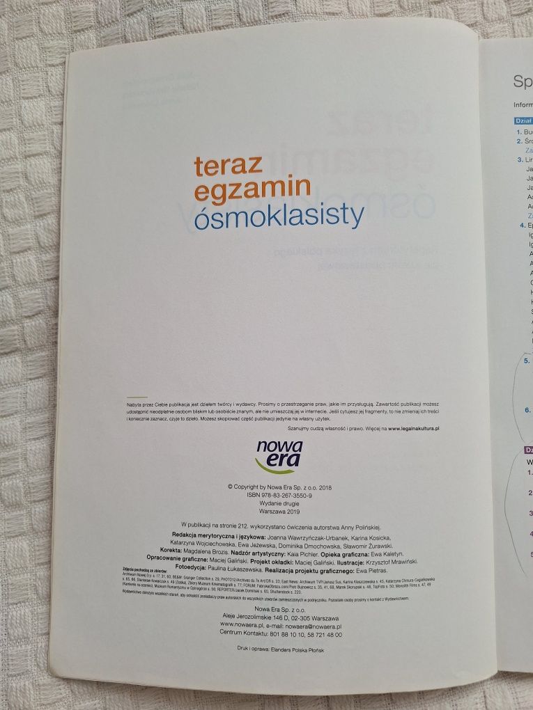 Teraz egzamin ósmoklasisty. Język polski – repetytorium Nowa era