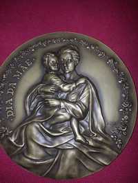 Medalha bronze comemorativa Dia da Mãe (anos: 1985, 88, 93, 2008 )