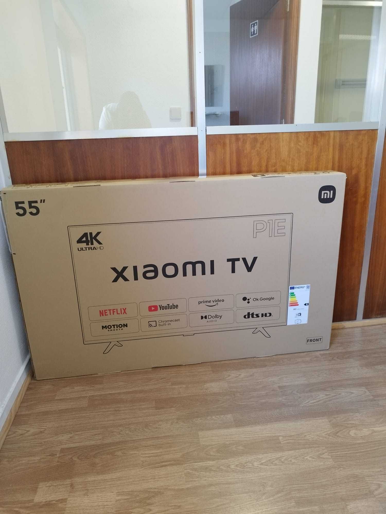 TV nova na caixa