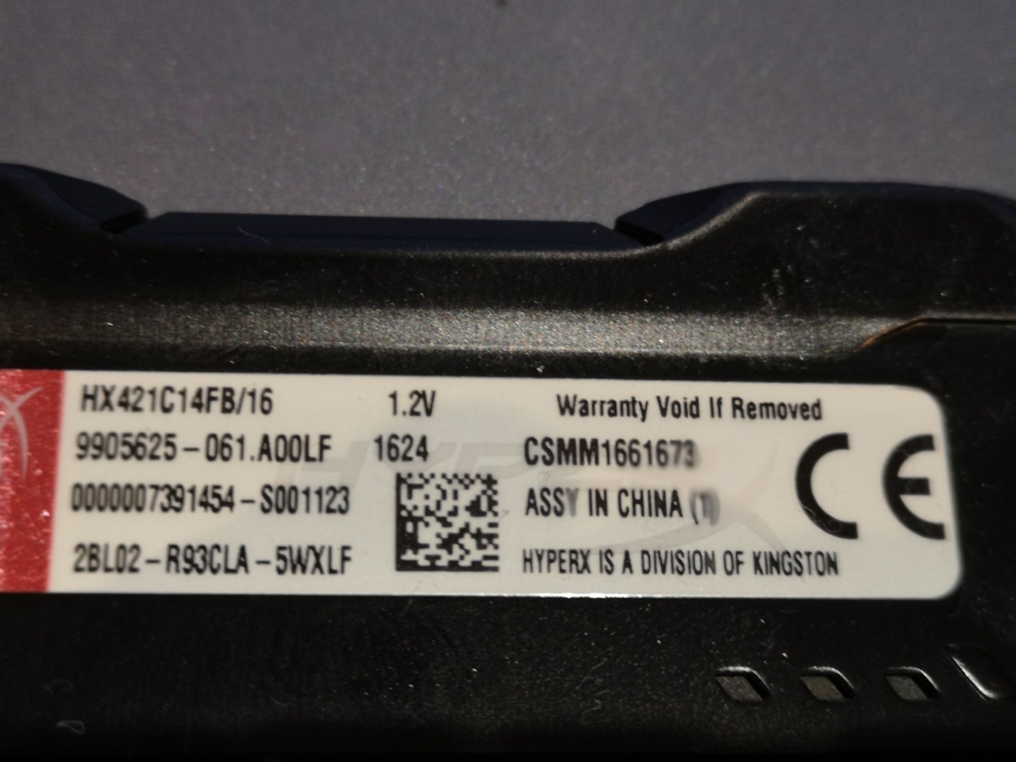 Pamięć Ram  HyperX Fury, DDR4, 16 GB, 2133MHz, CL14 (HX421C14FB/16)