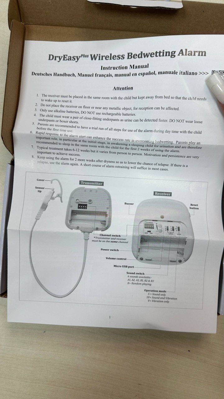 Dry Easy plus Wireless Bedwetting alarm