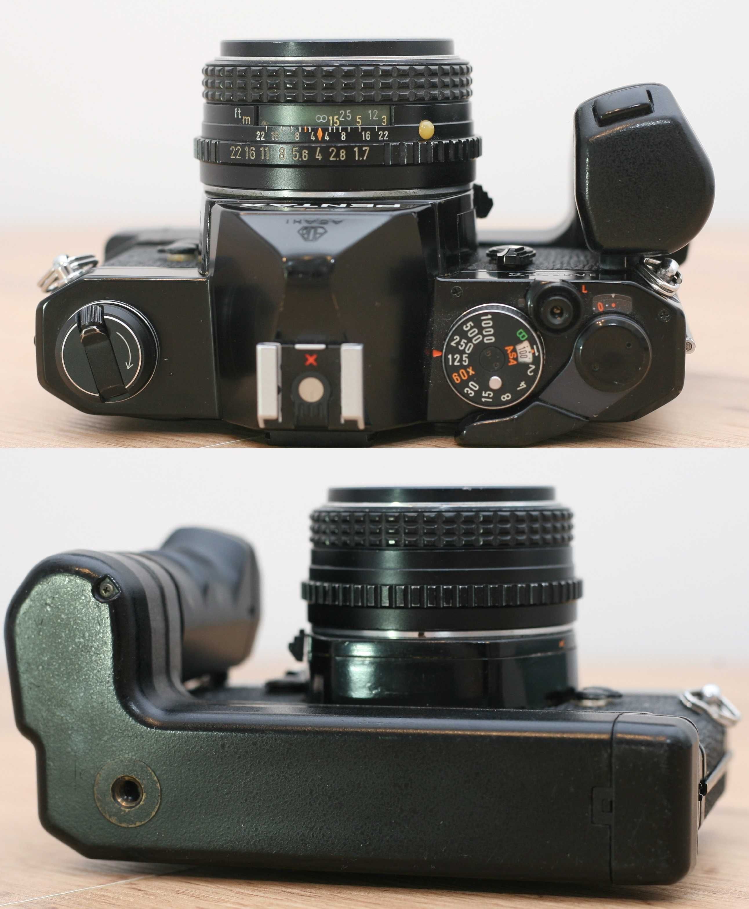 Pentax MX + ob. SMC Pentax-M 1.7/50 + winder MX