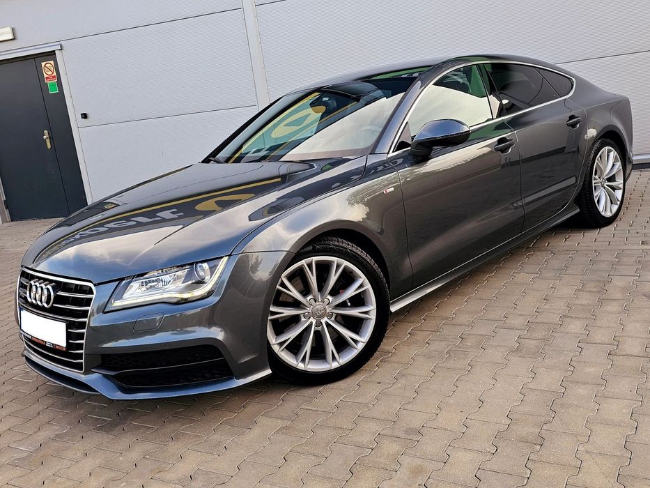 Audi A7 Sportback 313KM QUATTRO S-Line! Skóra+Kubełki^Ele.Klapa^ALu19+Nowe Opony^BiXENON