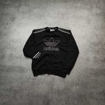 MĘSKA Bluza bez Kaptura Bawełna Adidas Haft 3 Paski Originals Casual