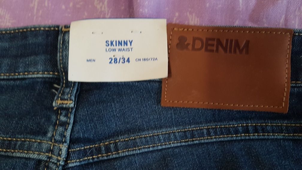 Джинсы H&M skinny новые w 28  L  34