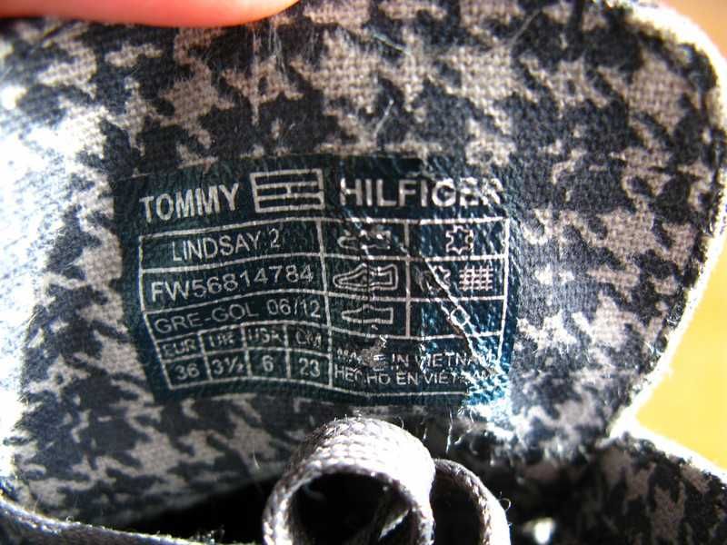 Tommy Hilfiger Botki Roz 36 SKÓRA