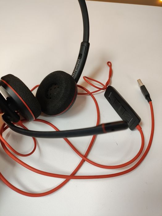 Słuchawki plantronics z mikrofonem