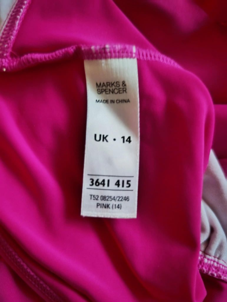 Różowy strój kąpielowy jednoczęściowy marks and Spencer 38 40 42