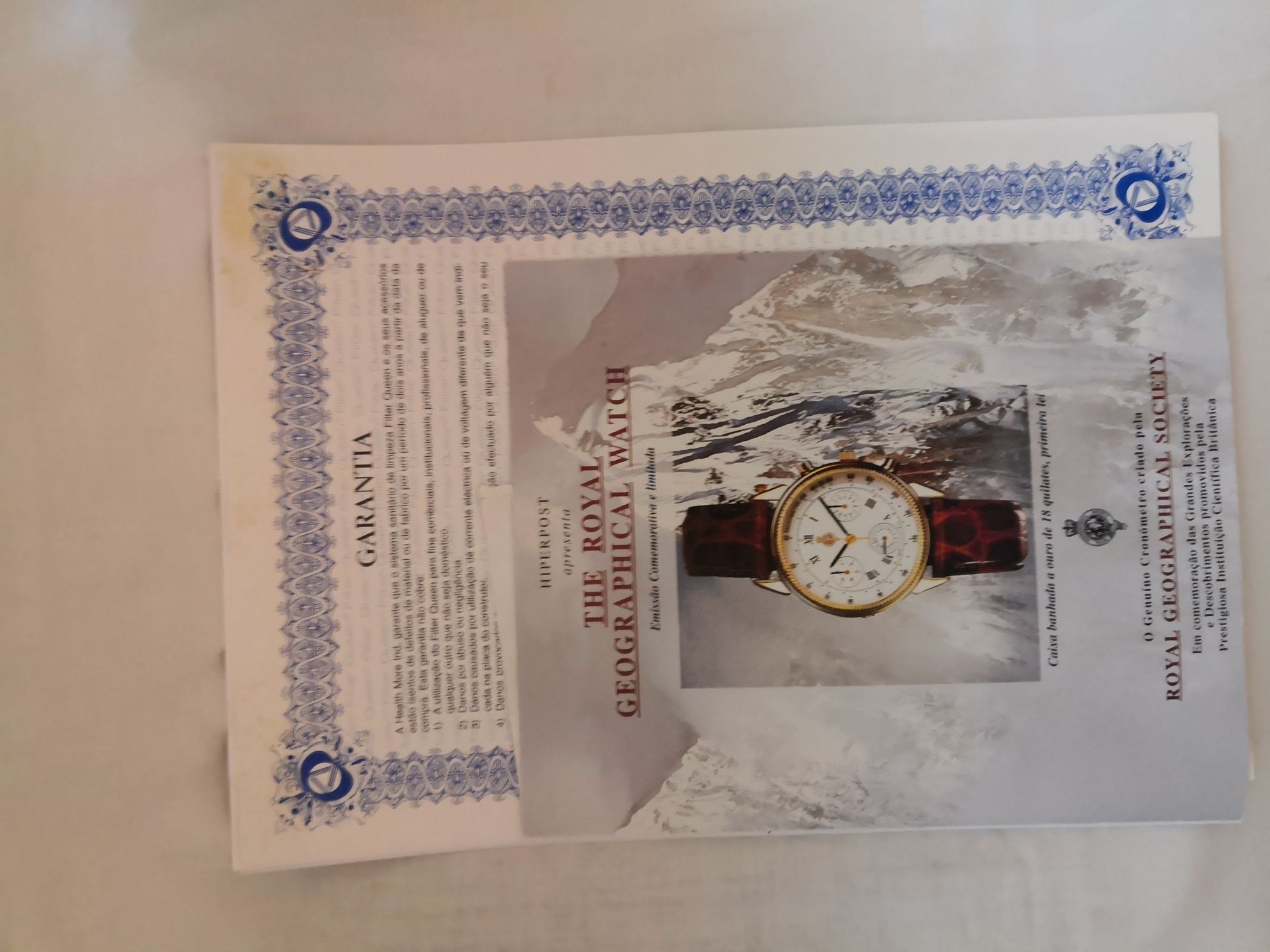 Relógio Genuíno da The Royal Geographical Watch