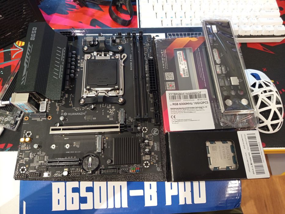 Топ бюджетний коплект на Am5 Ryzen 7 8700f/b650m/32gb в наявності!