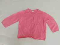 Różowy sweterek 74 H&M