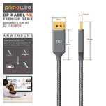 PRIMEWIRE 304446 Kabel Displayport 1.4 8K 4K 5K 3m
