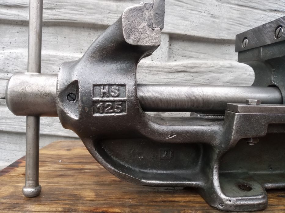 Stare Niemieckie imadło warsztatowe LES125 stan bdb, Rachunek,