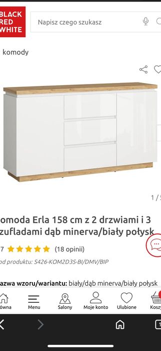 Sprzedam komodę oraz ławę erla