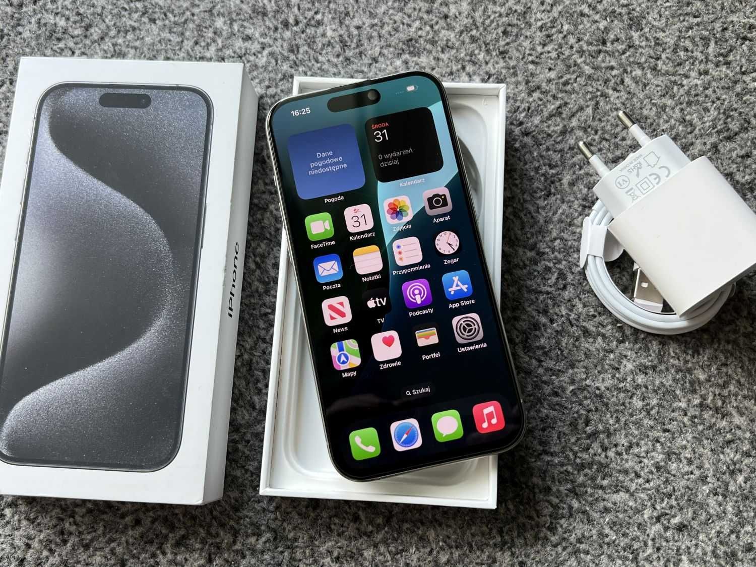 iPhone 15 Pro 1TB 1024GB SPACE GREY TITANIUM Bateria 91%+ SZKŁO Gwaran