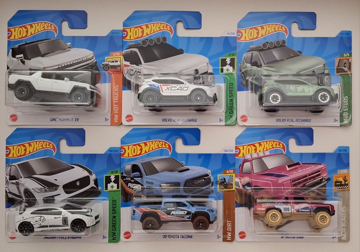 HotWheels motos,  4x4 , Pickups e Vans