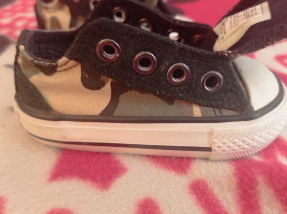 Buciki trampki dla dziecka roz 18 moro Khak All Star Converse i