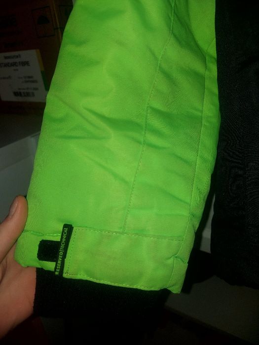 Kurtka zimowa narciarska snowboardowa ortalionowa chłopięca