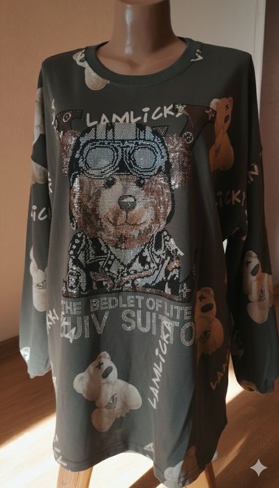 Світшот в стразах батал