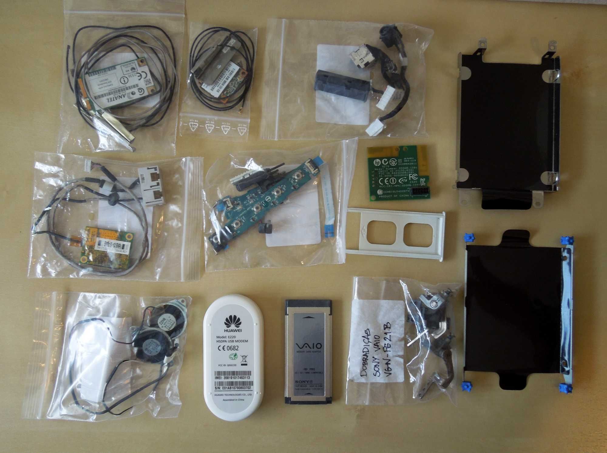 Lote de informática- gravadores dvd, placas gráficas, motherboard, etc