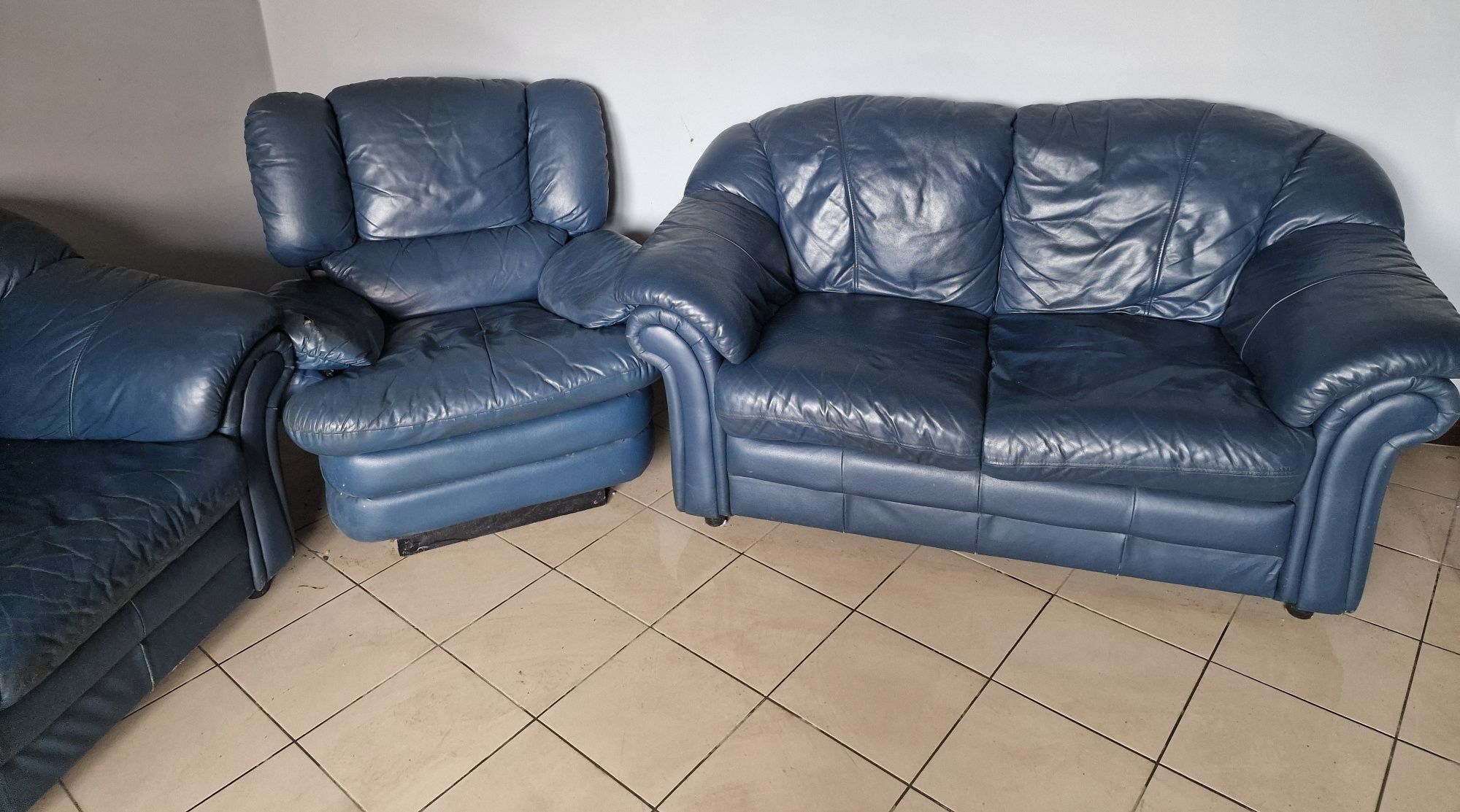 Wypoczynek sofy zestaw 3os 2os fotel z wynkcją relaks
