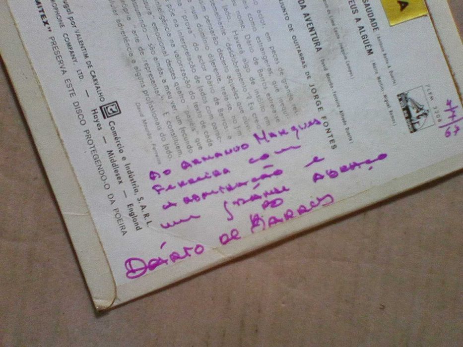 Dário De Barros – A Manhã É Uma Andorinha - com dedicatória