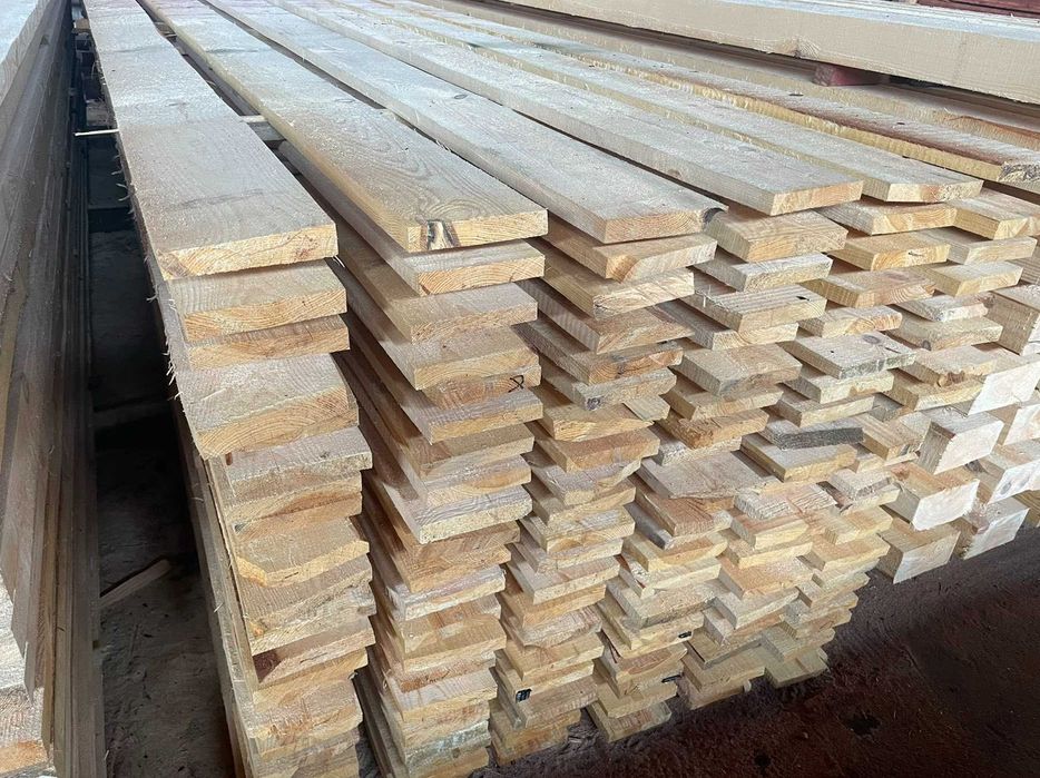 Доска обрезная, 25 мм длина 4,0-6,0м СОСНА