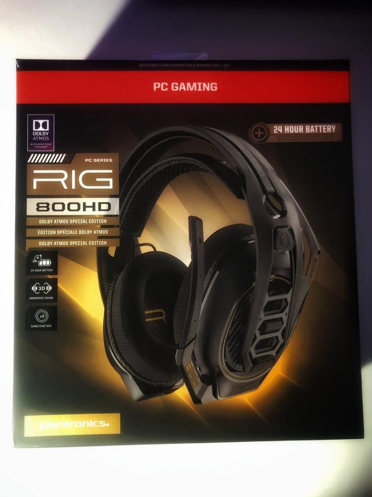 Auscultadores gaming wireless plantronics RIG 800HD dolby atmos
