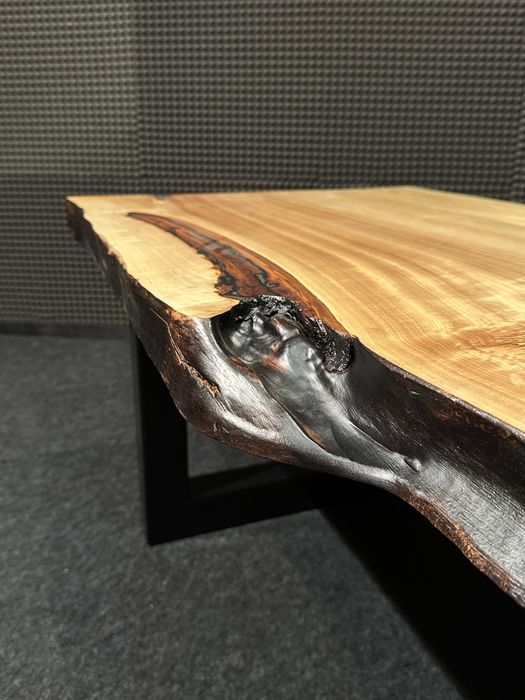 Ława z litego drwna, nowoczesna, loft z załamaniem