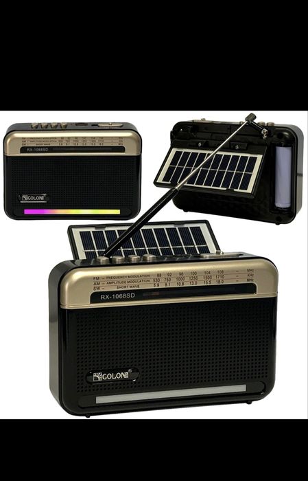 Nowe Przenośne Radio Kuchenne Budowalne Bluetooth Usb Panel Solarny