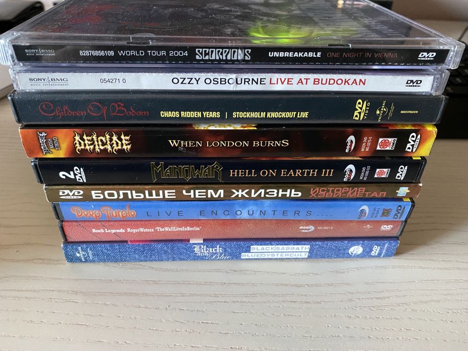 DVD Deep Purple Black Sabbath Ozzy Osbourne