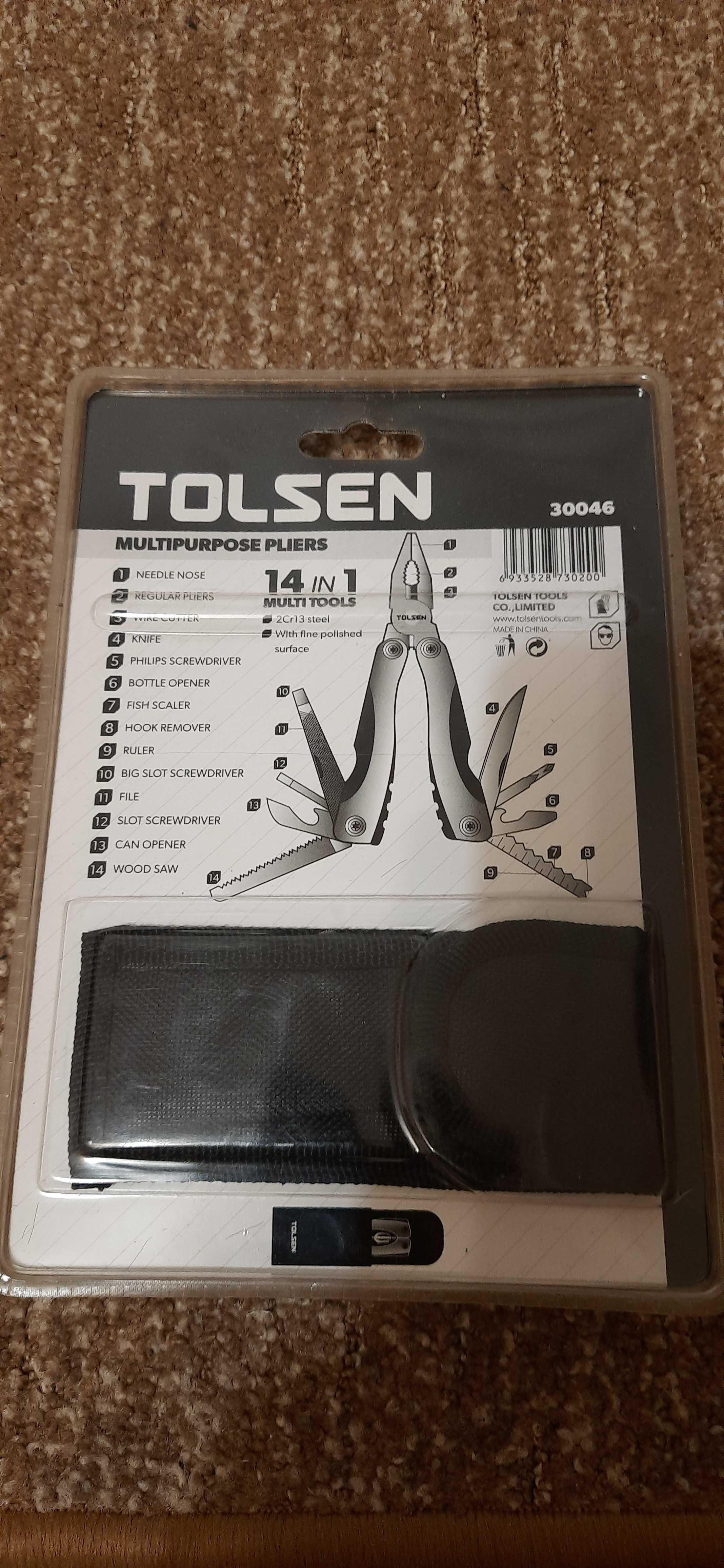 Мультитул тактичний Tolsen Equipment Multi-Tools +чехол Мультиінструм