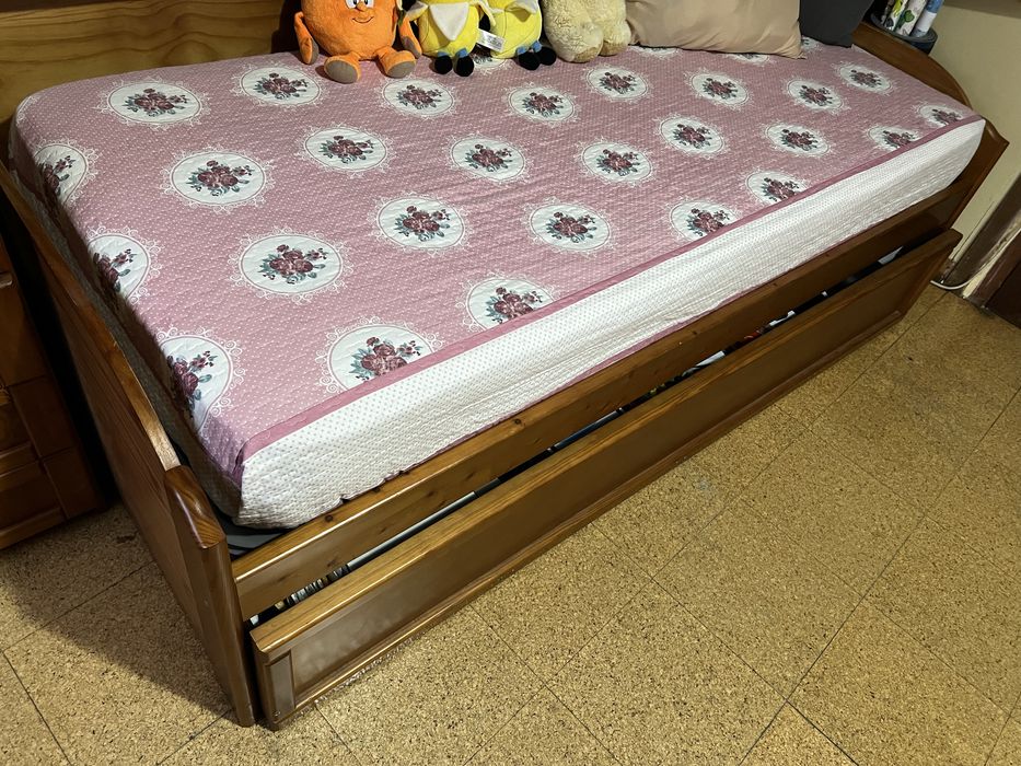 Cama solteiro com gaveta para outro colchao