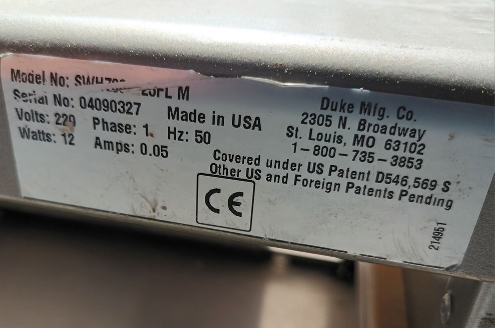 Witryna grzewcza szafka wydawcza na ciepło do podgrzewania bemar