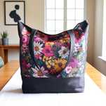 Shopper na zakupy pojemna torba w kwiaty NOWA PL