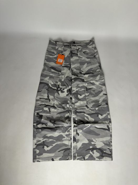 Белые камо штаны арктик arctic штани Л М camo pants baggy cargo карго