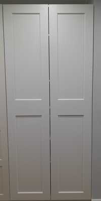 2 sztuki, Drzwi do szafy pax, ikea Grimo białe,  50x229 cm