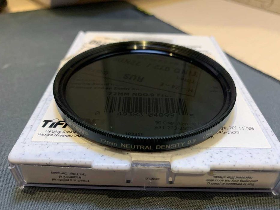 Нейтрально-сірий фотофільтр ND Tiffen Neutral Density 0.9 72мм