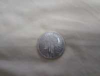 Юбилейная серебрянная монета 10 польских злотых.