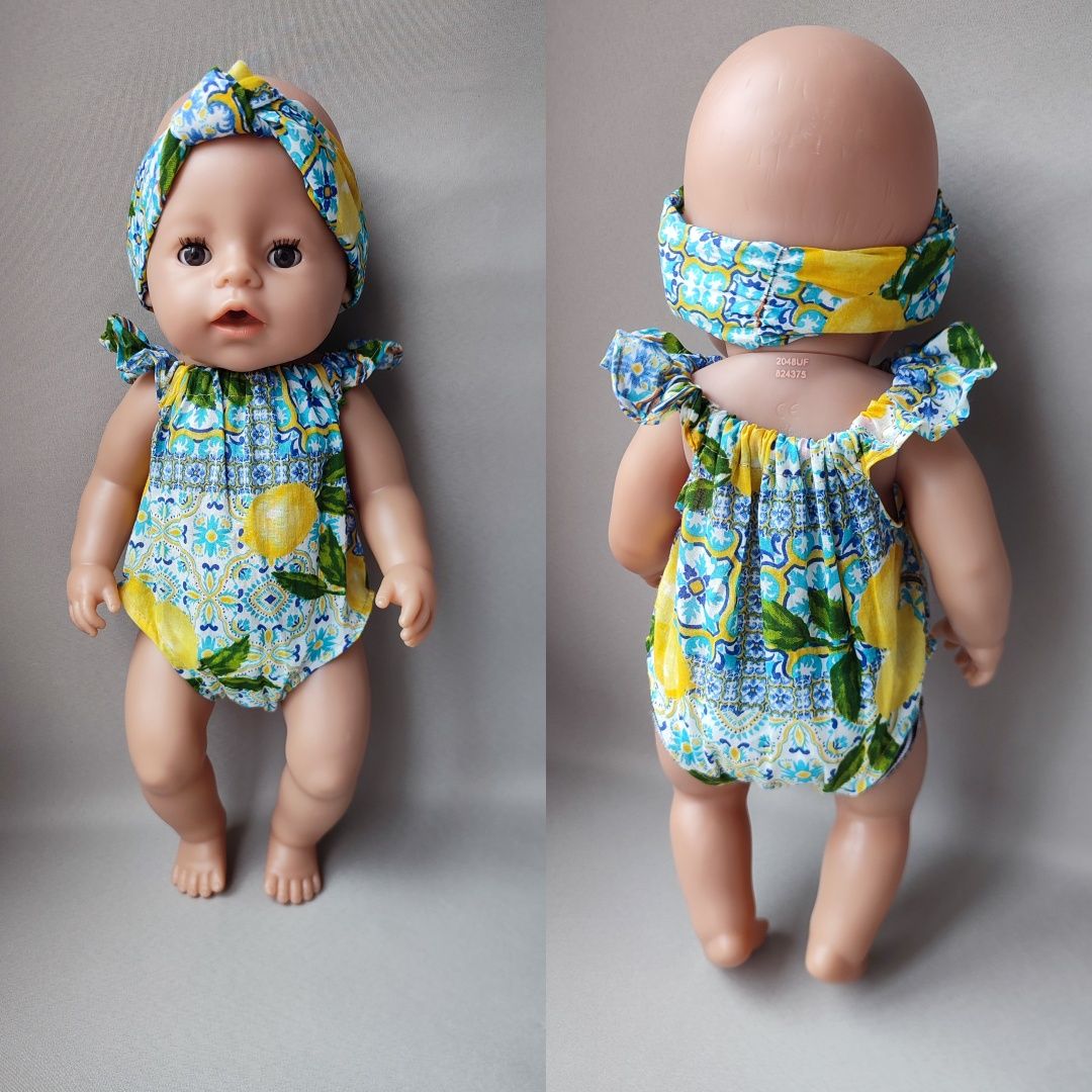 Одяг для ляльки Baby Born 43 см боді + пов'язка