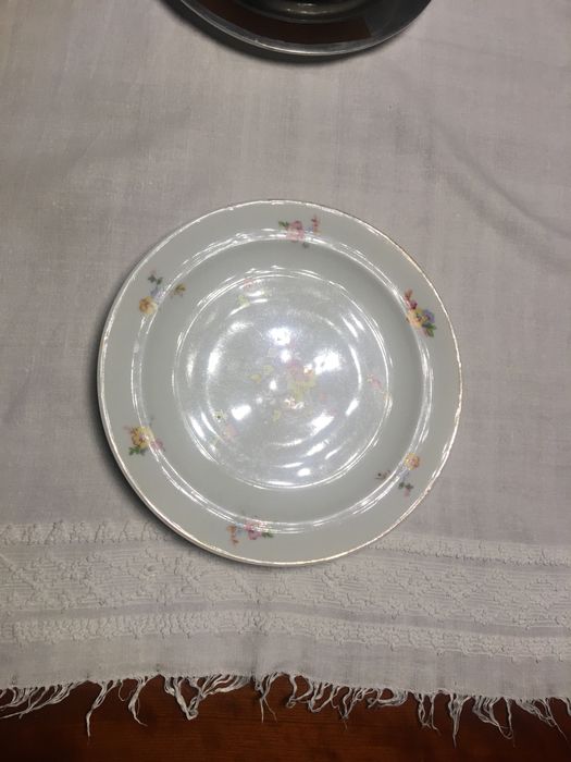 Prato antigo Limoges (serviço jantar 1920)