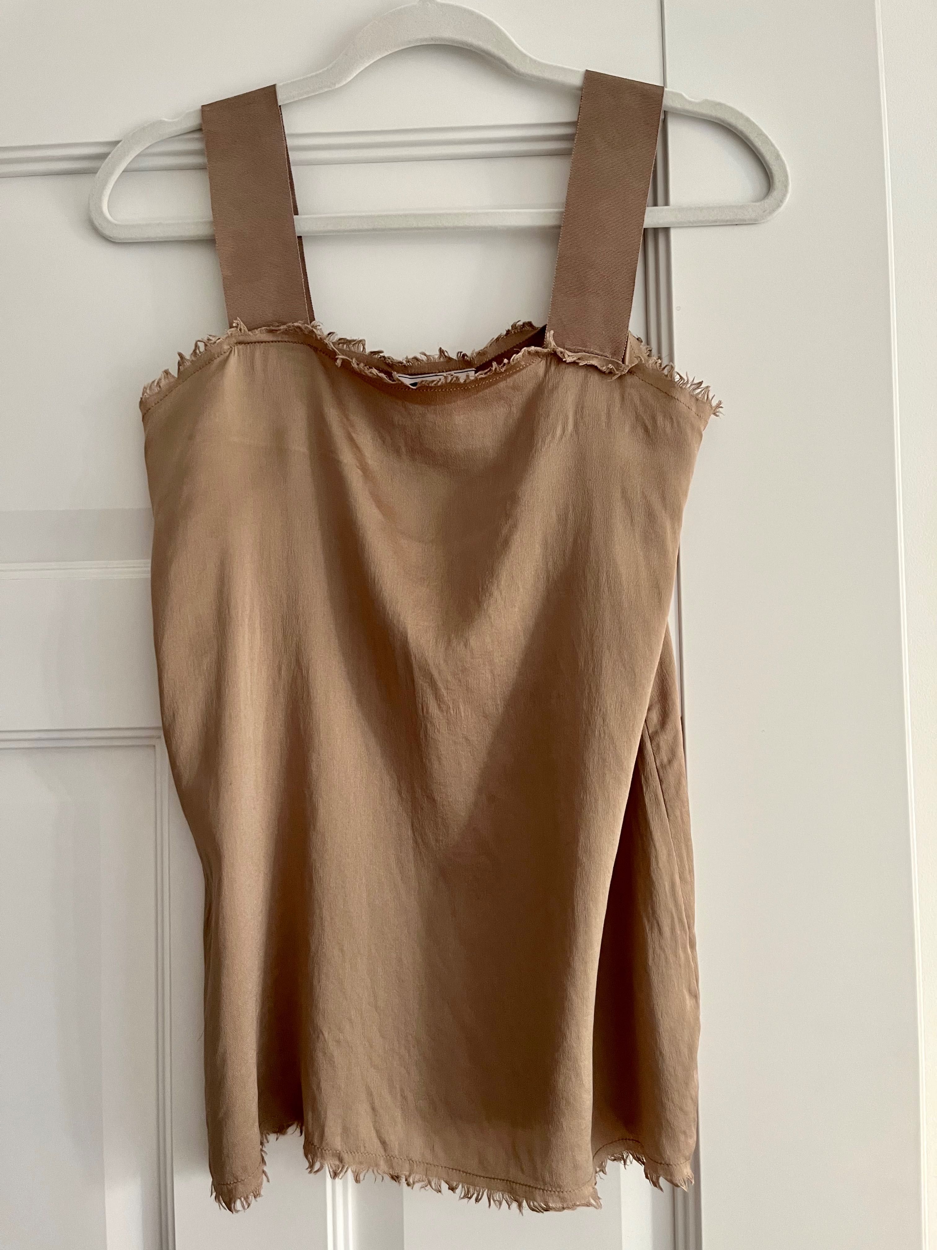 LANVIN Paris!!! jedwabny top M S XS