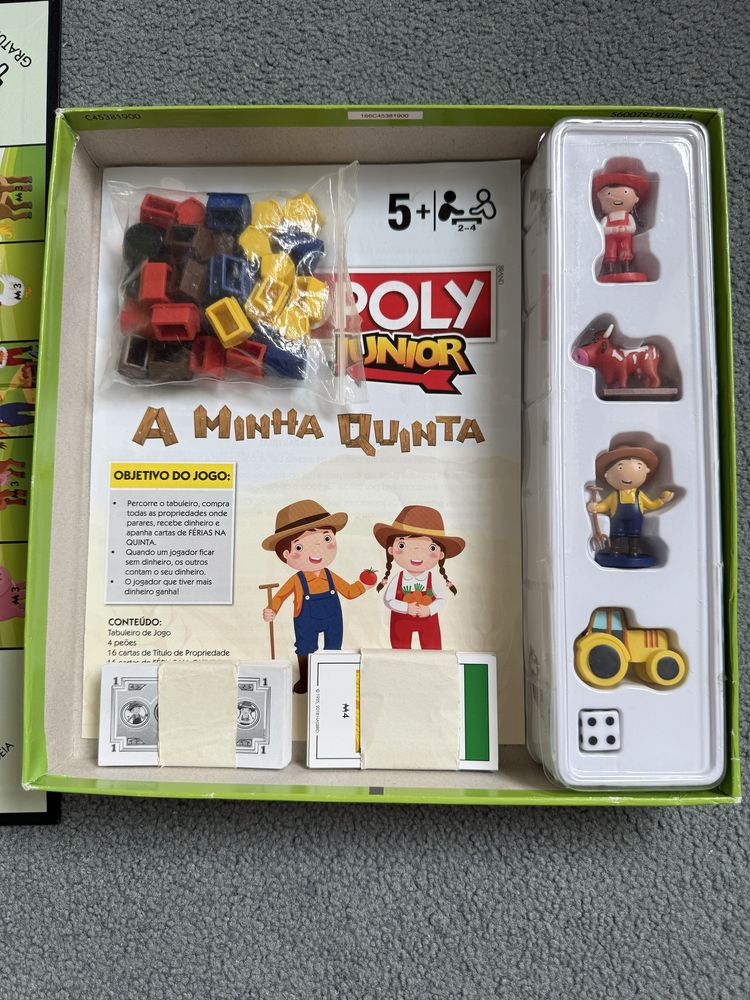 Jogo de tabuleiro Monopólio Júnior - A minha quinta