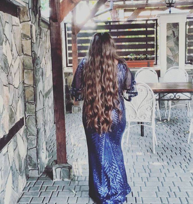 Сукня вечірня синього кольору