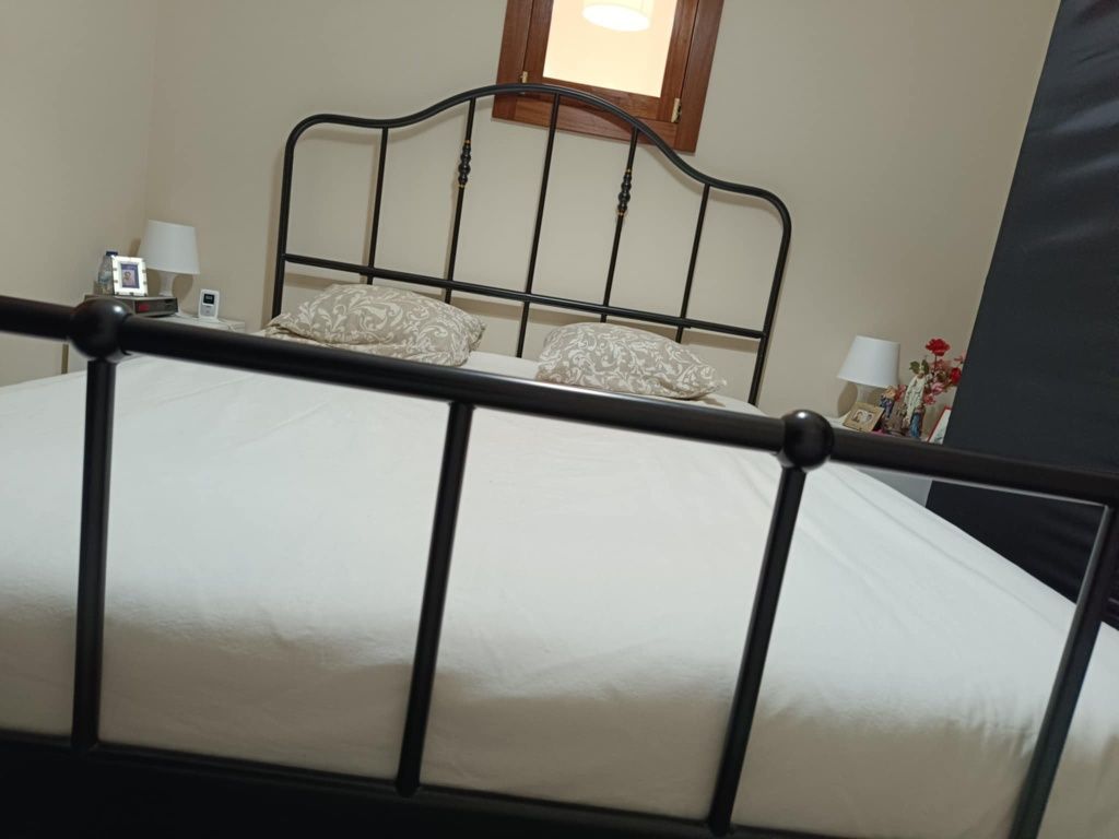 Estrutura de cama, antracite, 160x200 cm com colchão